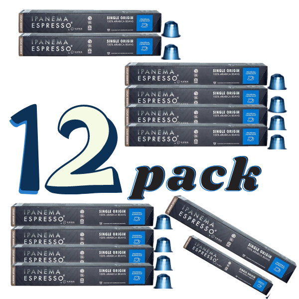 ipanema espresso capsules 10tem. (συμβατές με μηχανές nespresso®) δωδεκα κουτια