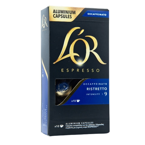 L'OR RISTRETTO DECAF - 10τεμ. (κάψουλες αλουμινίου συμβατές με μηχανές Nespresso®)