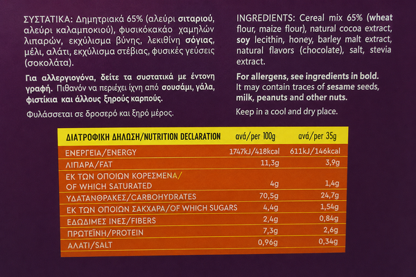 bee bros- nutrition