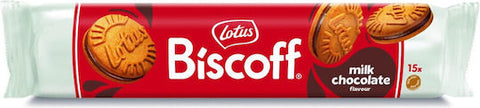 Lotus Biscoff milk chocolate cookie bar packaging