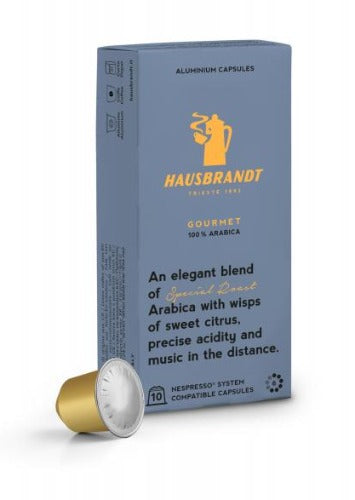hausbrandt gourmet capsules 10τεμ.- (κάψουλες αλουμινίου συμβατές με nespresso®) τεμαχιο